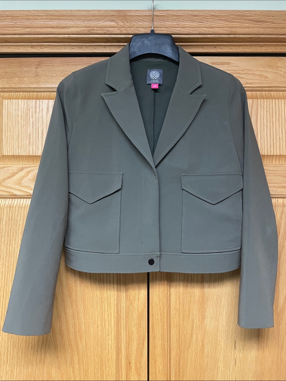 Vince Camuto Olive Green Blazer/Jacket - Size 8